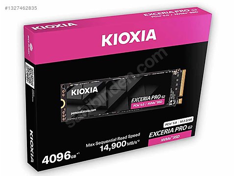 KIOXIA EXCERIA PRO G2 4TB PCle 5.0 NVMe SSD (Sıfır) on sahibinden