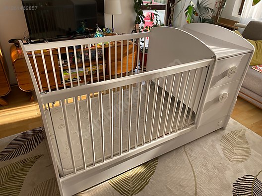 Cradle Crib Çilek Baby Cotton Büyüyen Bebek Karyolası at