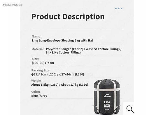 Used & Brand New Items / Sports / Nature Sports / Camping / Sleeping Bag