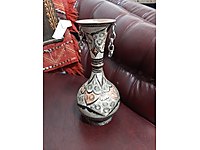 El yapimi bakır vazo 23cm