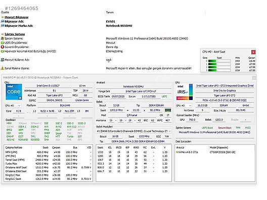 İkinci El ve Sıfır Alışveriş / Bilgisayar / Dizüstü (Notebook) / Laptop / Everest