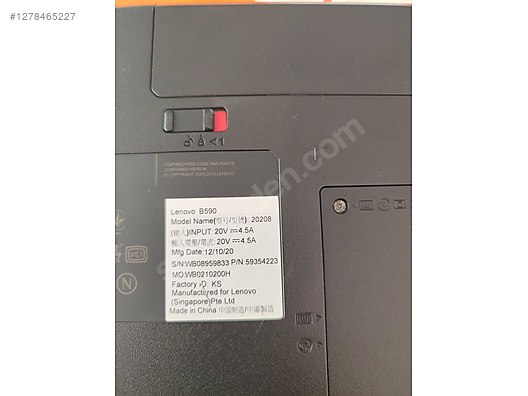 Lenovo / Lenovo B590 Model 20208 Laptop sahibinden.comda - 1278465227