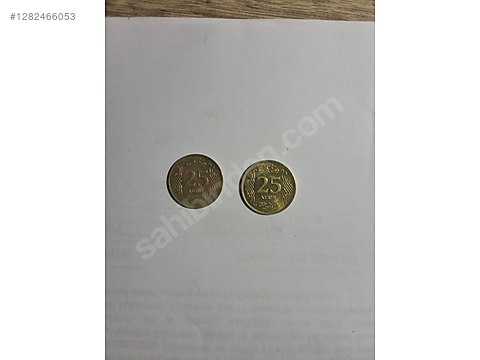 Cumhuriyet Dönemi / altın rengi 25 kuruş sahibinden.comda - 1282466053