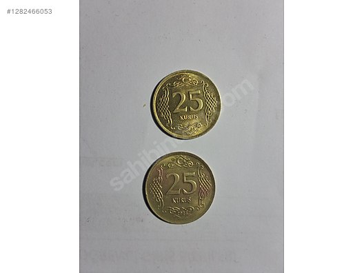 Cumhuriyet Dönemi / altın rengi 25 kuruş sahibinden.comda - 1282466053