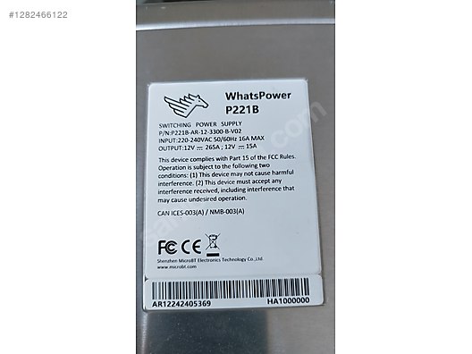Whatsminer M30S+ Bitcoin Mining Cihazı. - Alışveriş :: Sıfır, İkinci El Ürünlerle sahibinden.com'da