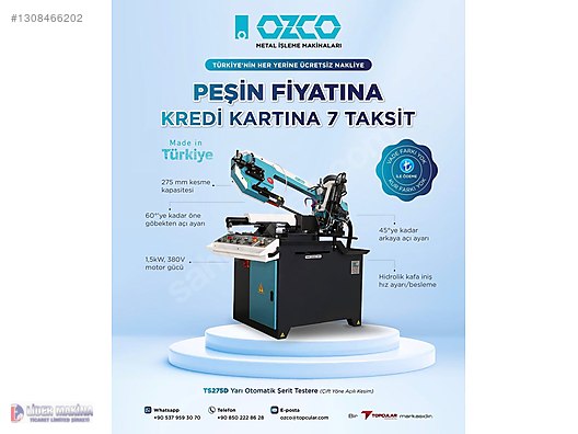 Testere - Metal İşleme Endüstri Makineleri - 1308466202