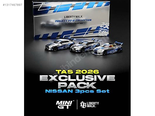コ*ク様 MINI GT NISSAN 3pcs Set TAS 2026 Mini GT Diecast Model 1:64 Nissan Araba - 1317467897