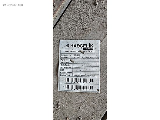 ALPEK KABLO 800METRE - Kablo ve Yapı Malzemeleri sahibinden.com'da