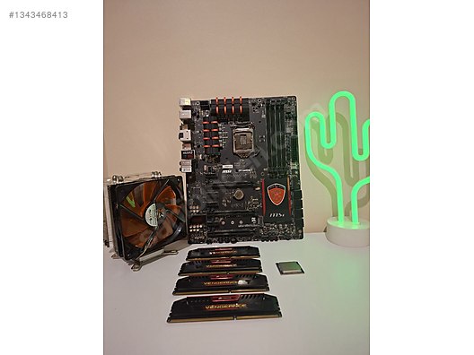 Efsane Set: i7-4790K + MSI Z97 Gaming 7 + 16GB (4x4) 2133MHz CL9