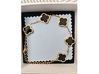 925 Ayar Gümüş Altın Kaplama Yonca