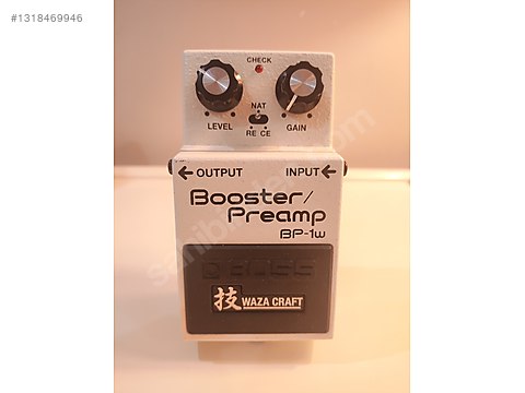 【美品】BOSS BP-1W Booster/Preamp ワウザクラフト Boss BP-1W Booster / Preamp Pedalı (Waza Craft - Japon) - Efekt
