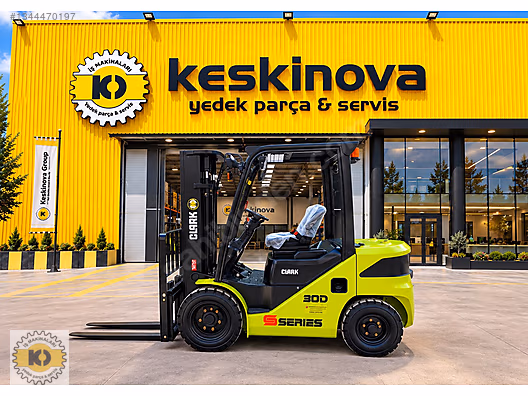 KESKİNOVA dan 2025 CLARK S30D 3 TON DİZEL FORKLİFT ISUZU MOTOR