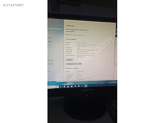 İkinci El ve Sıfır Alışveriş / Bilgisayar / Masaüstü / Modeller / Casper