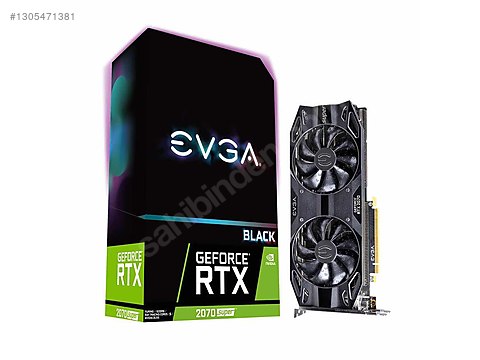 EVGA GeForce RTX 2070 SUPER BLACK GAMING 8G GDDR6 256Bit Nvidia