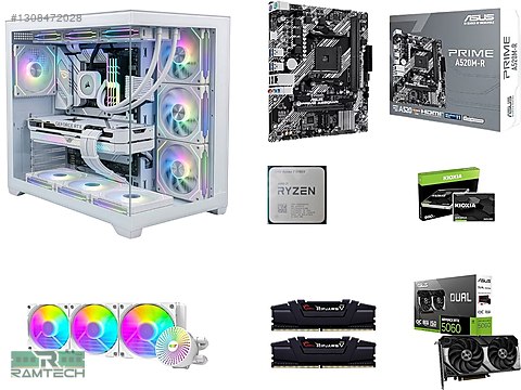 Toplama / Asus A520 | Ryzen 7 5700x| Asus Dual RTX 5060 | 16G Ram