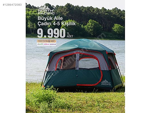 North Pasific 80 uv Buyuk aile çadiri Sıfır Hiç Kullanılmamış
