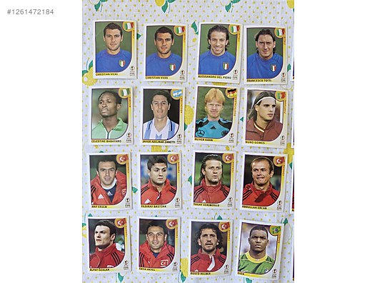 Sport Cards / Panini 2002 Dünya Kupası Futbolcu Çıkartmaları on