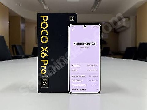 poco x6 5g 12+12 24 ram/256 hafiza garantili sifirdan farksiz