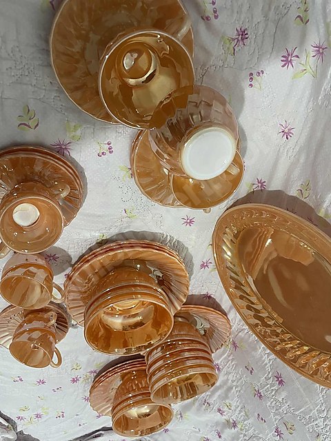 Antika tabak fincan takımı