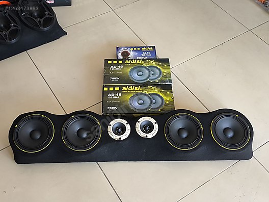 Paket Ses Sistemi / 16 cm 4 Adet Midrange Hoparlör + Domtiz +
