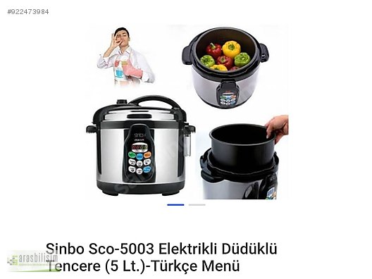 Sinbo Sco 5003 Elektrikli Duduklu Tencere Sco 5003 Sinbo Duduklu Tencere Fiyatlari Ve Mutfak Gerecleri Sahibinden Com Da 922473984