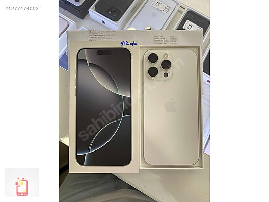 Resim Apple iPhone 16 Pro Max İkinci El TR | 512 GB | Beyaz İkinci El 16 PROMAX 512GB PİL95 TR EKİM 2026 GARANTİLİ