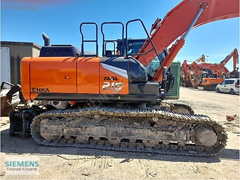 にし HITACHI ZX210LCH-7 PALETLİ EKSKAVATÖR + OKADA TOP-203J KIRICI