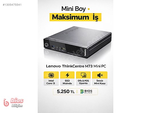 Lenovo / Lenovo M73 Mini PC | Intel i3 | 6GB RAM | 120GB SSD | Win