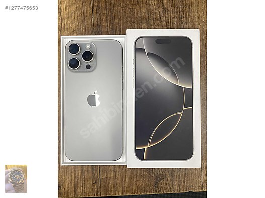 Resim Apple iPhone 16 Pro Max İkinci El TR | 256 GB | Natürel Titanyum İkinci El İPHONE 16 PRO MAX 256 17 AY TR GARANTİLİ GÖRÜKLE TEKNOMOB