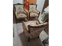 70-80 Yıllık El Oyması Antika Salon Takımı - Ceviz Ağacından