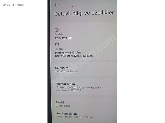 İkinci El ve Sıfır Alışveriş / Cep Telefonu & Aksesuar / Cep Telefonu / Xiaomi / Poco X6 Pro