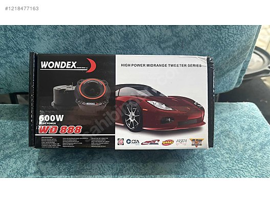 Hoparlör / Tweeter / SIFIR WONDEX 8 cm 600 W 80 RMS DOME TİZ SÜPER