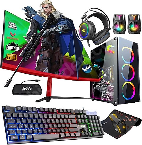 i5 3470 16Gb 256Gb SSd 4Gb E.k. 24' Masaüstü Oyun Bilgisayarı