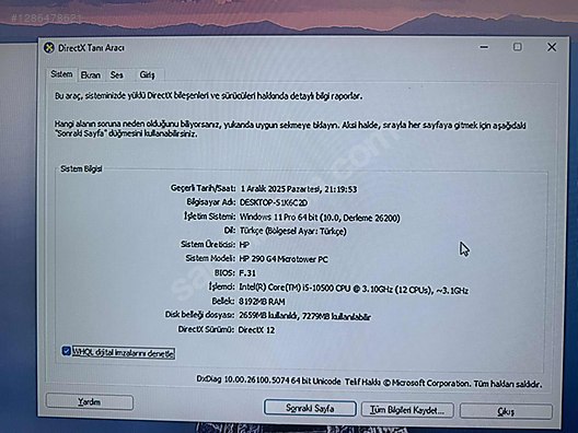 Used & Brand New Items / Computers / Desktops / Models / HP