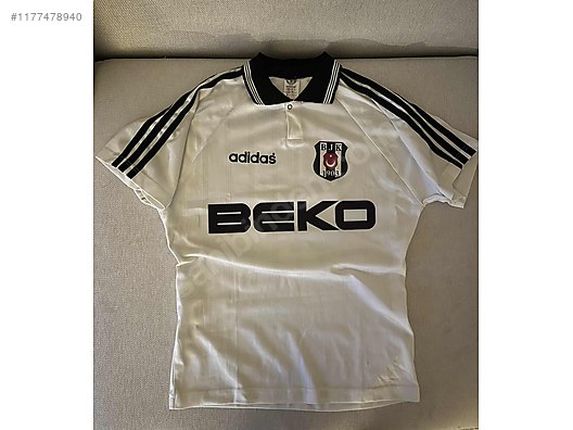 7番 ユニフォーム 00/01-003 Orjinal Adidas1996-97 Sezonu Beşiktaş Koleksiyon Forması on