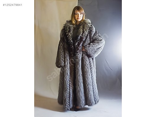 Roberts MORPH 中古美品6,6-47.5L Vintage Orijinal SAGA Silver Fox Finlandiya Malı Uzun Kürk Kaban