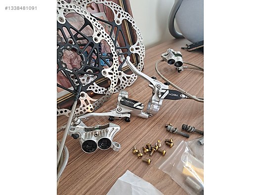 HOPE TECH 4 V4 FREN SETİ, 225mm HOPE DİSKER VE ADAPTÖRLERLE SET