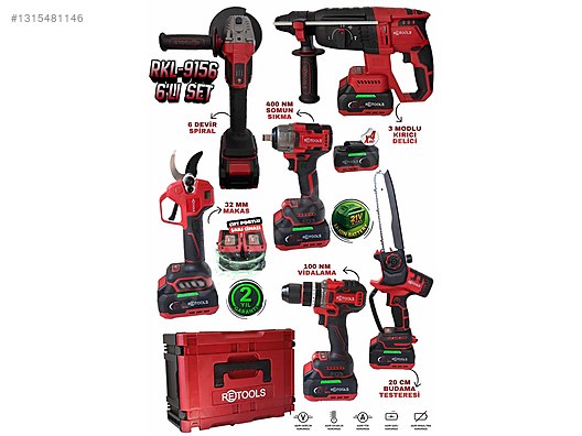 Retools RKL-9156 Profesyonel 6lı Set (TESTERE-MAKASLI) sahibinden