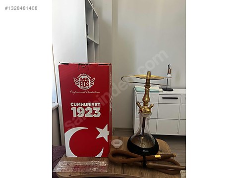 Mr.Eds E54 Cumhuriyet 1923 gold pirinç nargile seti sahibinden