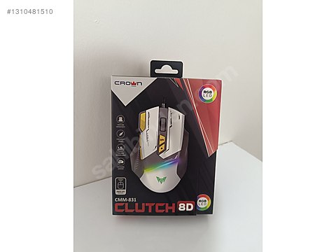  ♡ Nippit Mouse 廃盤 ACİL ACİL RGB LED GAMING MOUSE 6800DPI CMM-831 CLUTCH 8D - Crown