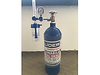 5,2 LİTRE OKSİJEN TÜPÜ, GÖSTERGESİ DAHİL, BİR KERE KULLANILDI #1280481789