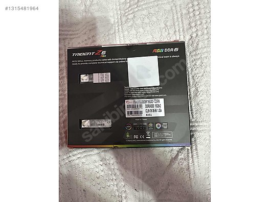 夏*楽様 DDR5-6000Mhz 32GB 16×2 Ddr5 6000mhz 16x 2 32gb sahibinden.comda - 1315481964