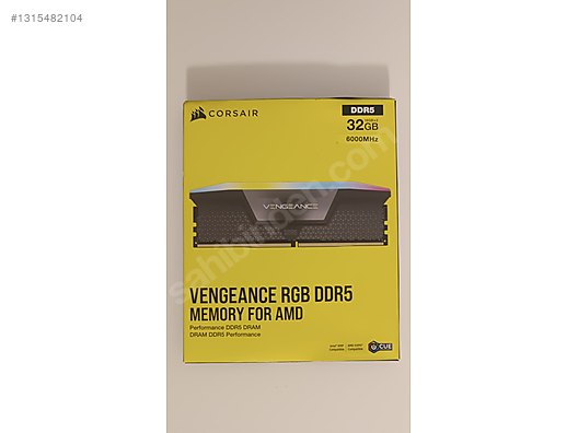 Corsair Vengeance RGB 32 GB (2X16) 6000 MHz DDR5 Ram - SIFIR TR