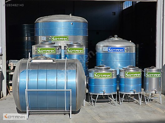 Metal Dik Silindir Depo - Su Deposu