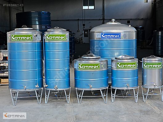 Metal Dik Silindir Depo - Su Deposu