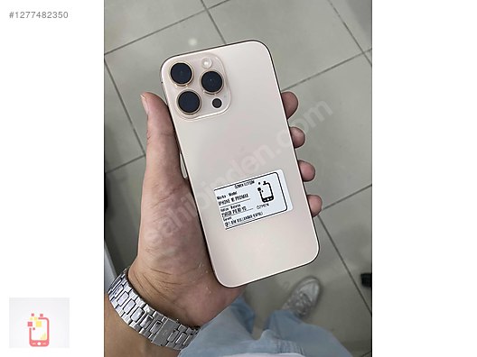 Resim Apple iPhone 16 Pro Max İkinci El YD | 256 GB | Çöl Titanyum İkinci El 16 PROMAX 256GB PİL90 YD HATASIZ KUTULU ÇİFT SİM