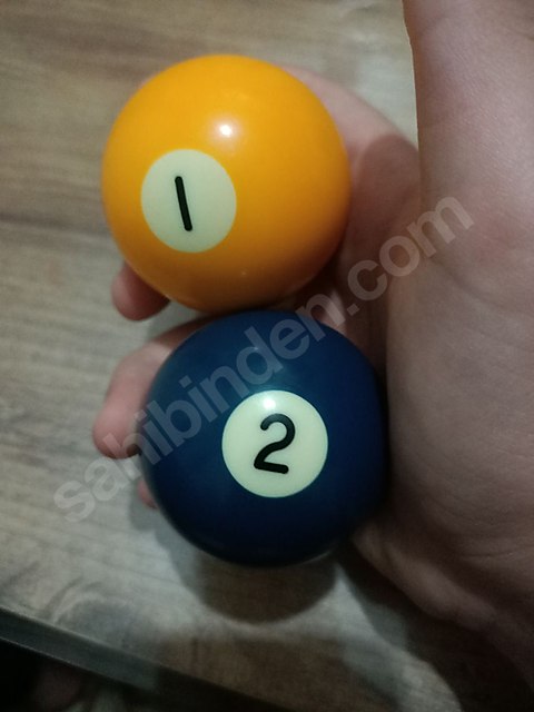 1-2 bilardo topu acil satilik