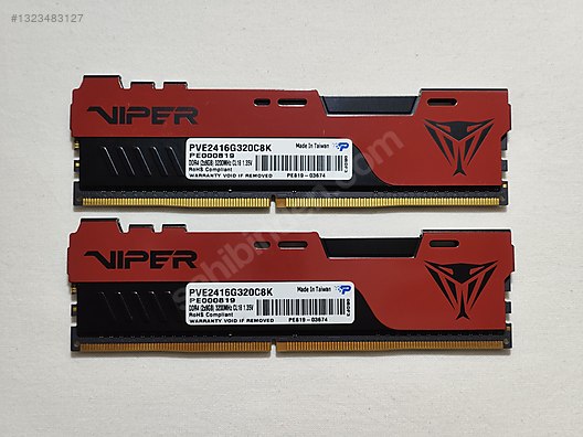 Patriot Viper Elite II 16 GB (2x8) 3200 MHz DDR4 RAM on sahibinden