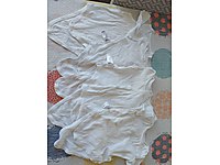 5 tane bebek beyaz body!