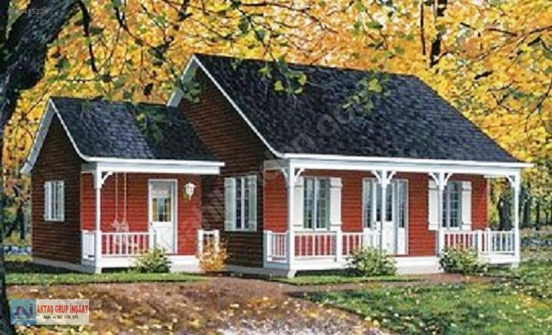 100 m2 3+1 TEK KATLI LÜX KAPLAMALI PREFABRİK EVLER Satılık Prefabrik